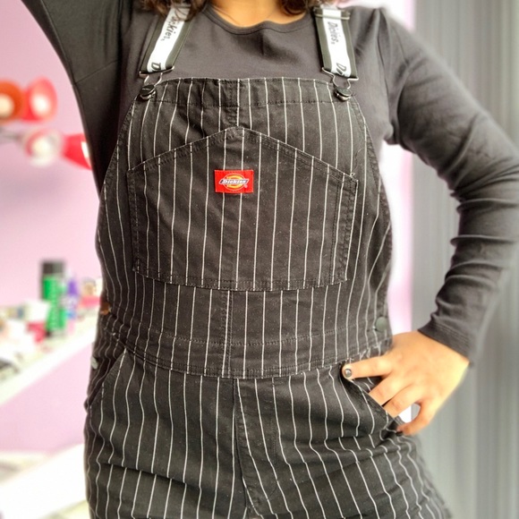 Dickies Denim - 🦷 dickies stripped overalls 🦷